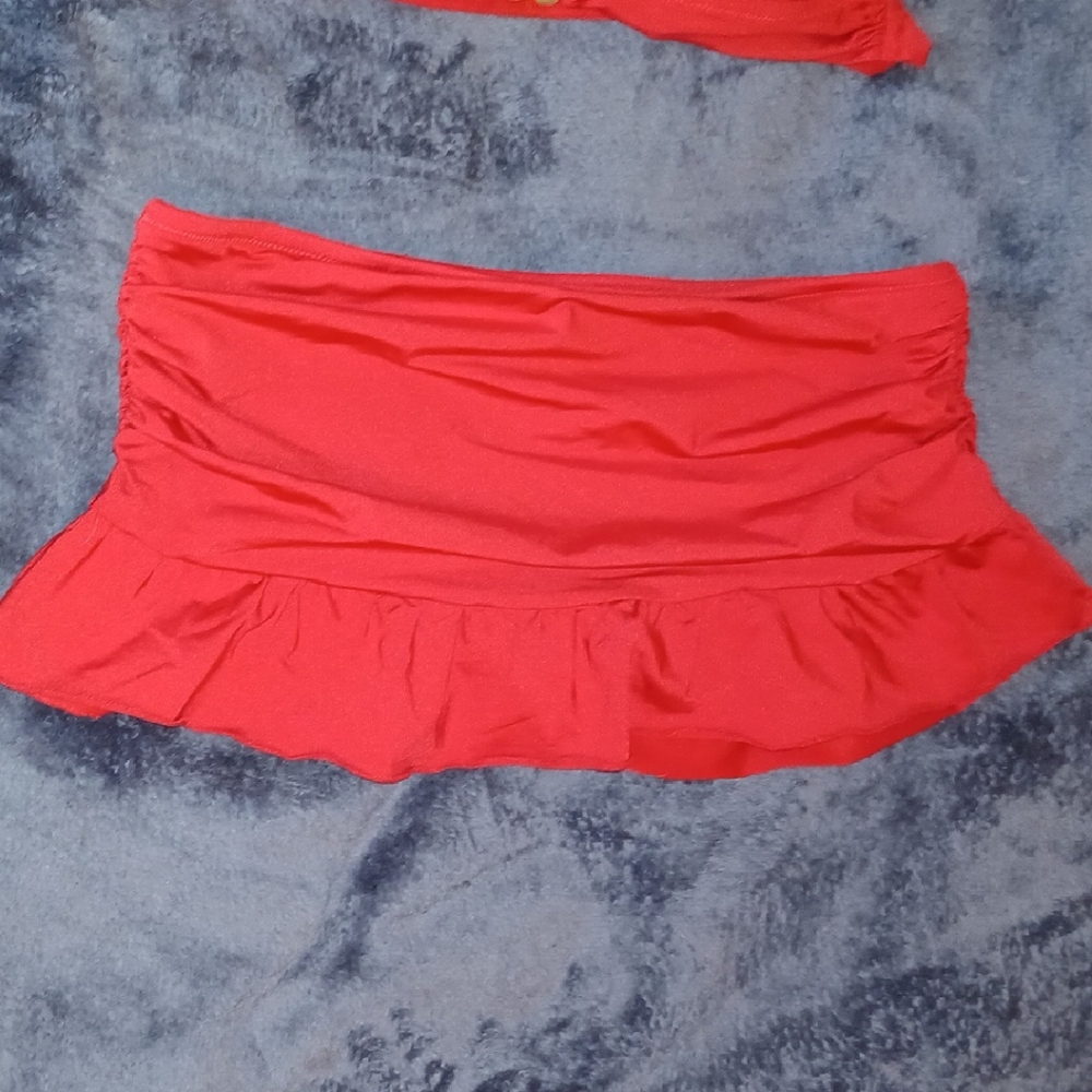 Kenneth Cole Reaction Bold Red Bikini Set Size Small - Picture 4 of 5